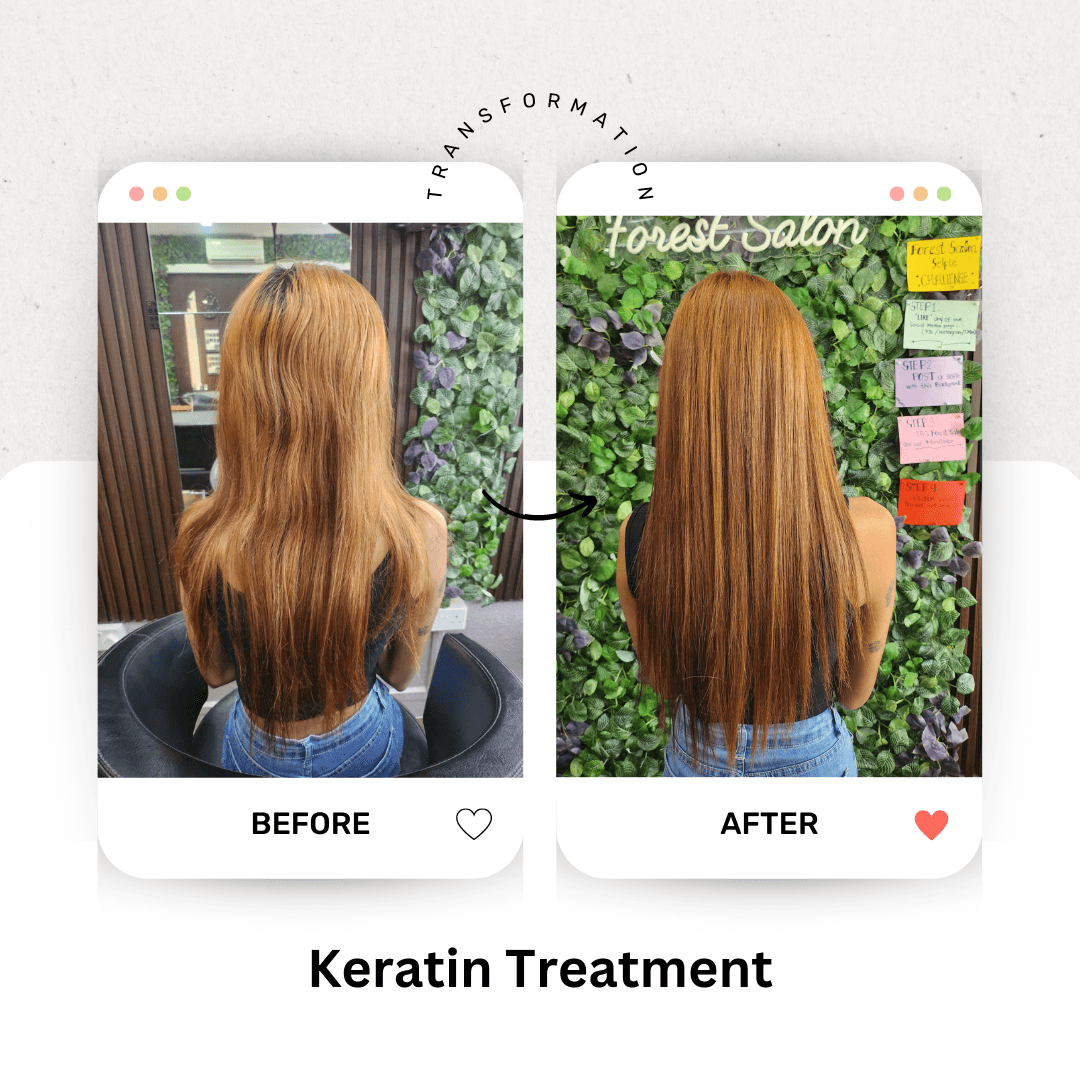 Keratin Hair Treatment Singapore Overview Benefits Care And More Forest Salon Hair And